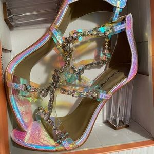 Iridescent heels